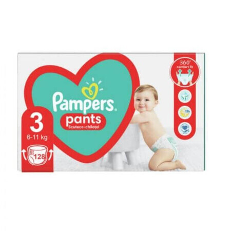 Pampers Comfort Fit Broek 360, 6-11 kg, nr. 3, 128 stuks, Pampers