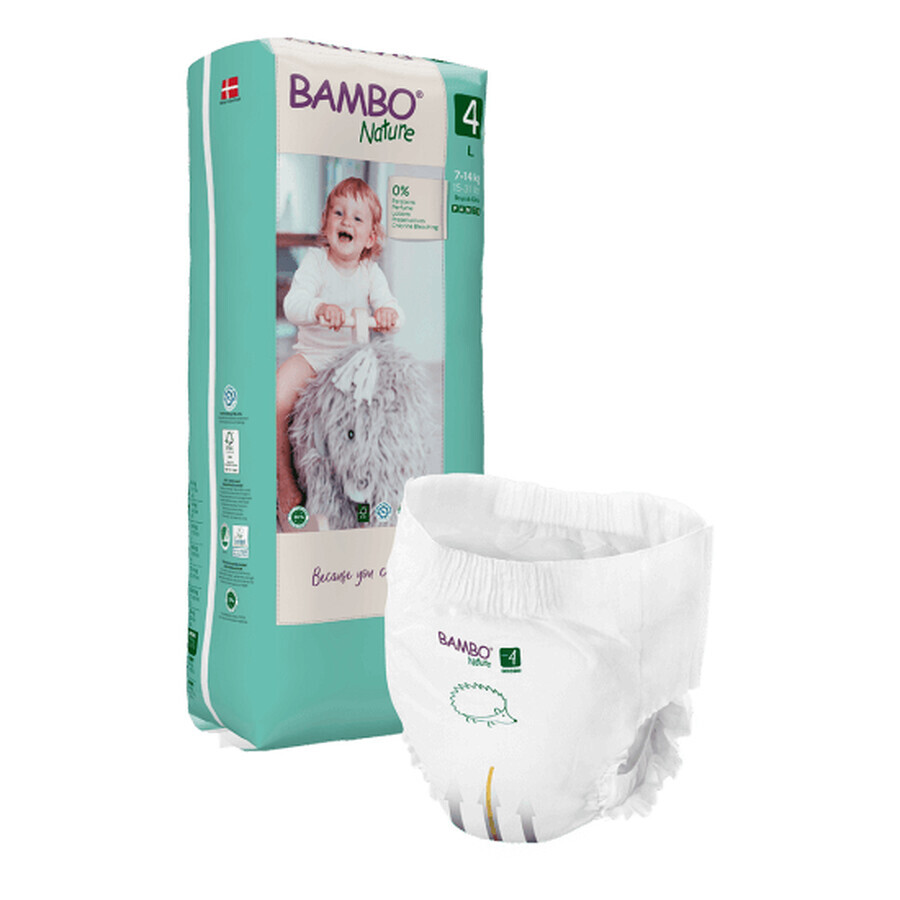 Windeln Pants eco no 4, 7-14 kg, 40 Stück, Bambo Nature