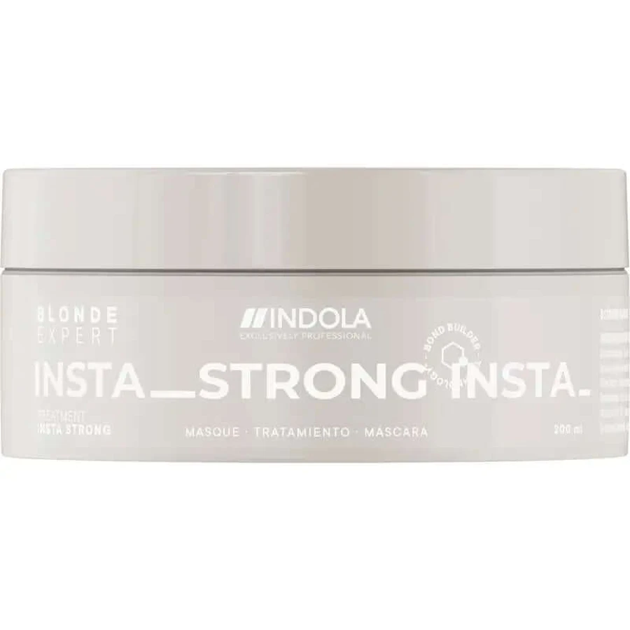 Indola Mascarilla Instastrong Todo Tipo De Rubios Profesional, 200 Ml