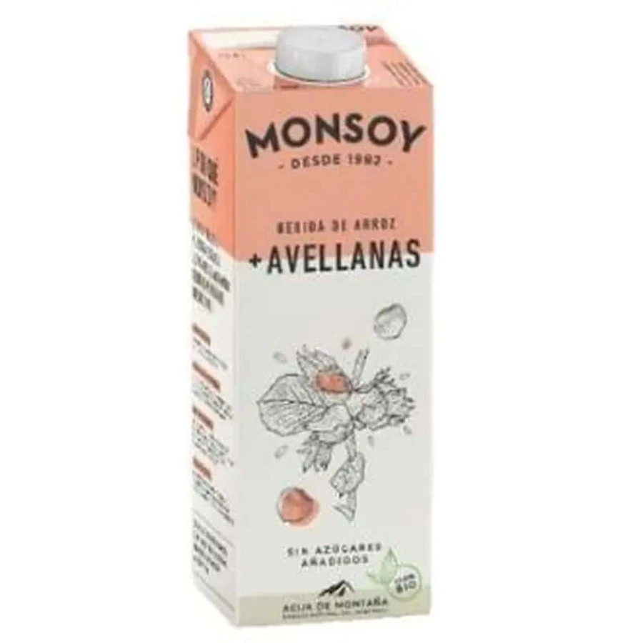 Monsoy Rice Vegetable Drink With Hazelnuts 1Lt
