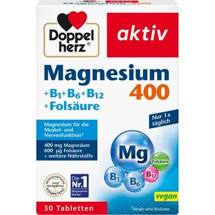 DOPPELHERZ Magnesium 400 mg Tablets 30 St.