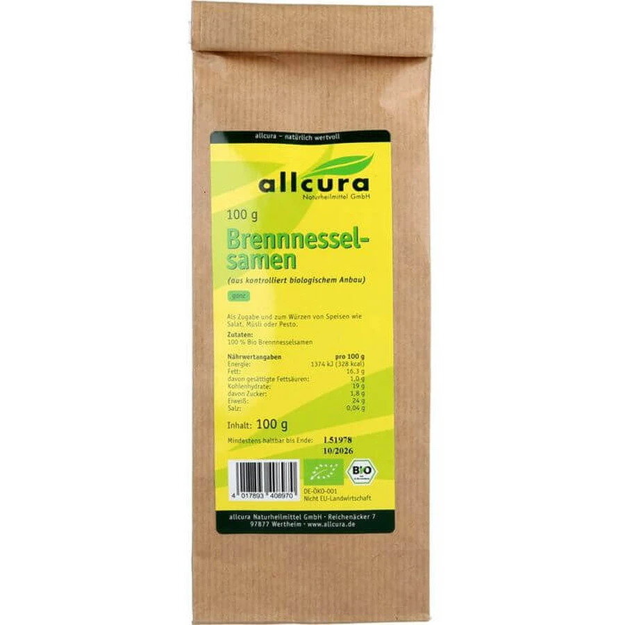 Semințe organice de urzică 100 g pungă