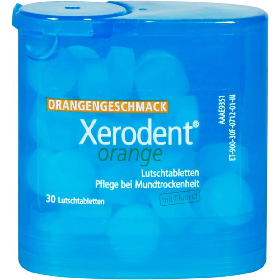 XERODENT Sinaasappelpastilles 30 stuks.