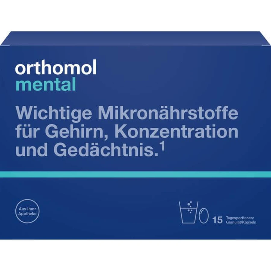 ORTHOMOL mental gránulos/cápsulas 15 días Combip. 1 P