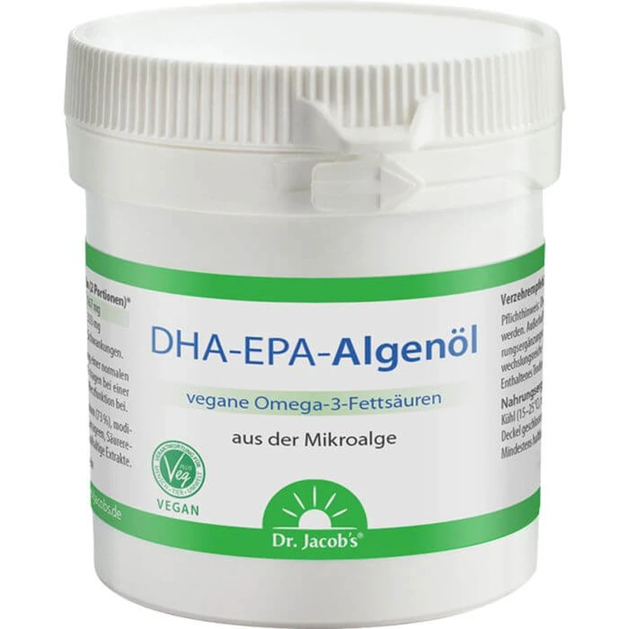 DHA-EPA Algae Oil Dr. Jacob's Capsules 60 Capsules