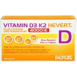 VITAMIN D3 K2 Hevert+Calcium and Magnes.4000 IU Kps. 60 pcs.