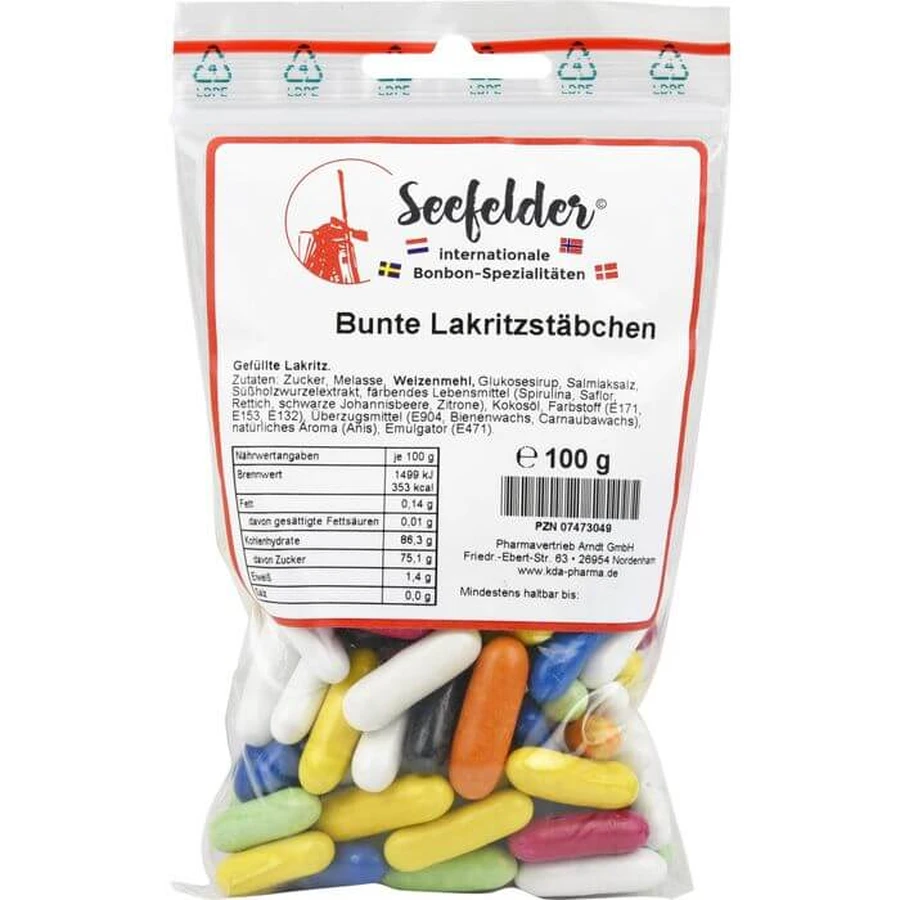 SEEFELDER bețișoare colorate de lemn dulce KDA 100 g