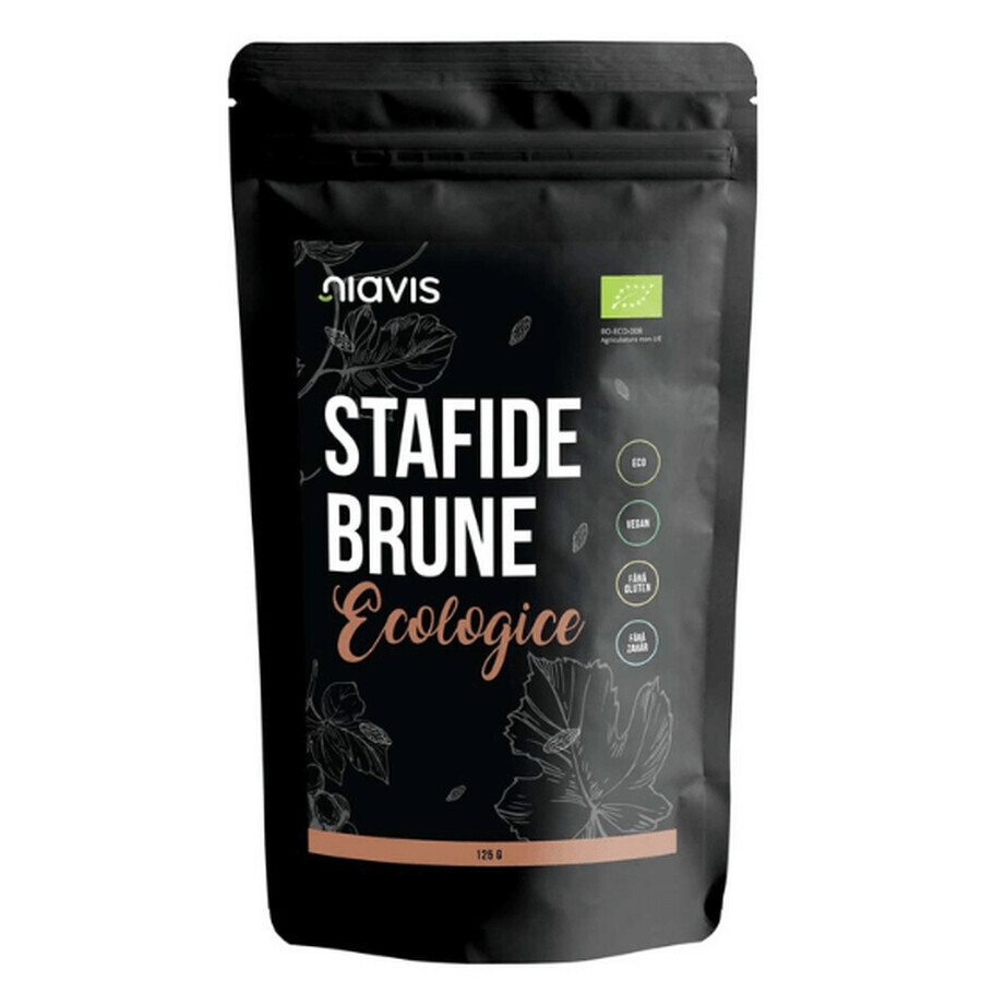 Biologische bruine rozijnen, 125 g, Niavis Bio