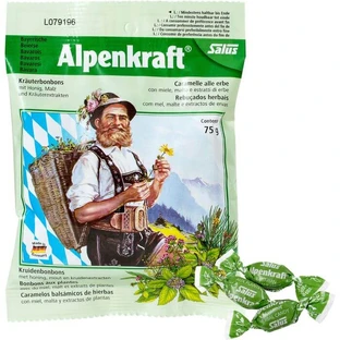 ALPENKRAFT caramelos de hierbas con miel + malta Salus 75 g