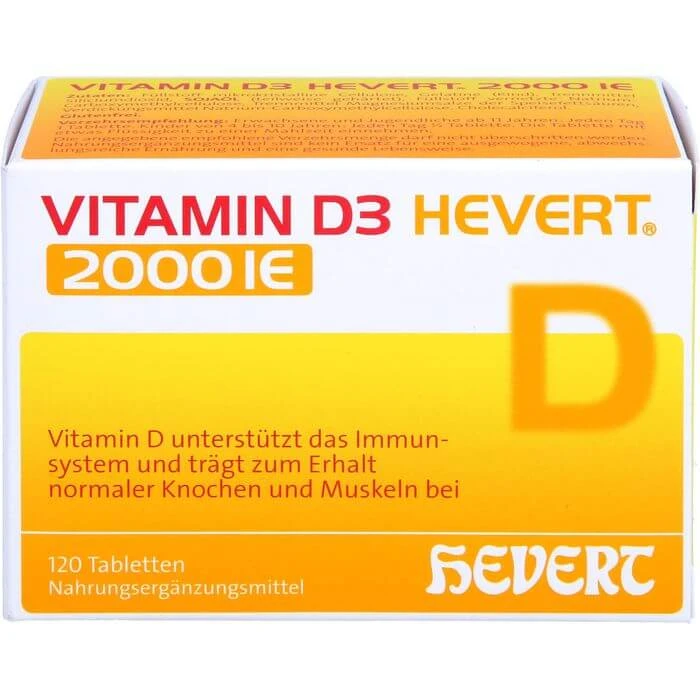 VITAMINE D3 HEVERT 2000 I.E. Tabletten 120 St.