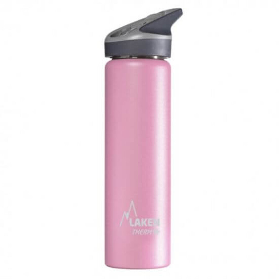 Thermos in acciaio inossidabile, per liquidi, rosa, Jannu, 750 ml, Laken