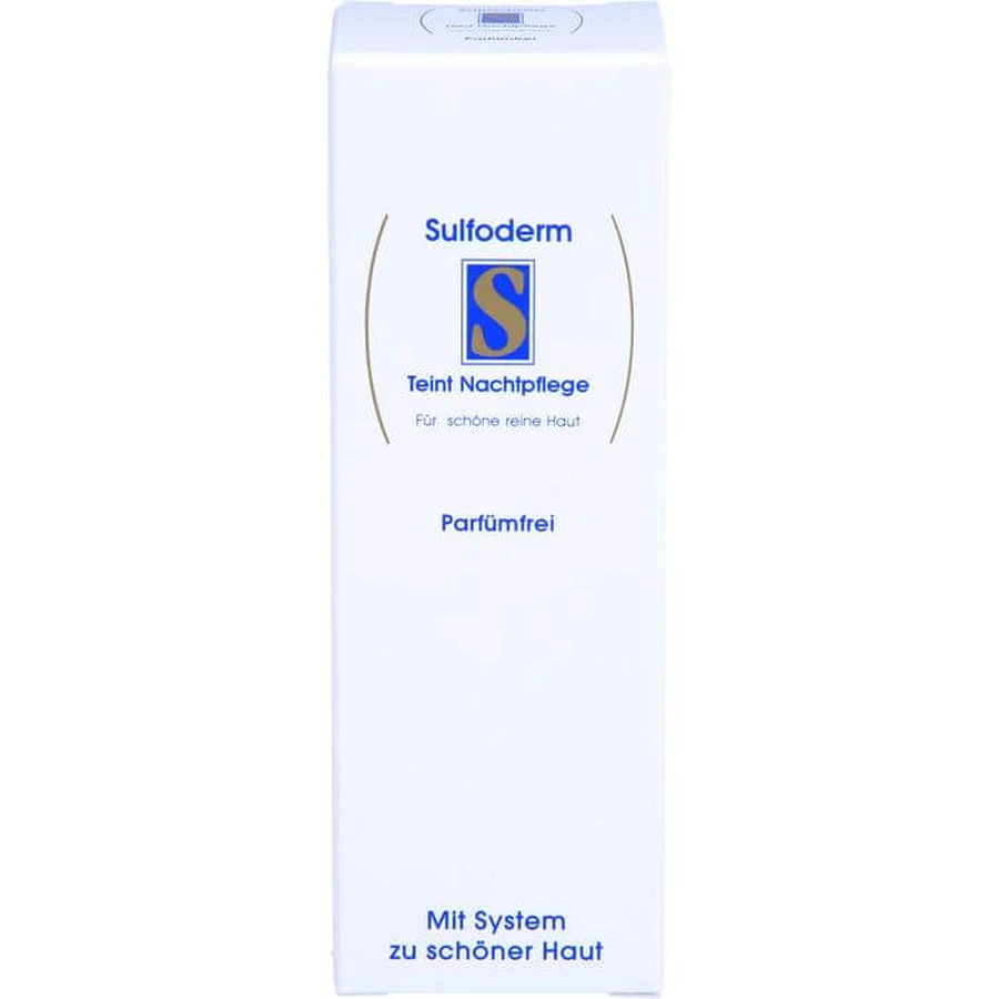 SULFODERM S îngrijire de noapte fără parfum 40 ml