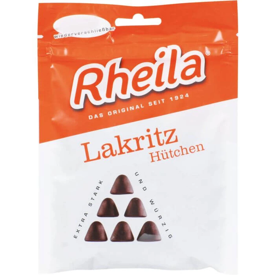 RHEILA Pălării de lemn dulce Picături de gumă cu zahăr 90 g