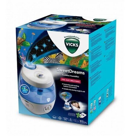 Humidificateur ultrasonique Swetdreams avec projecteur, Vicks