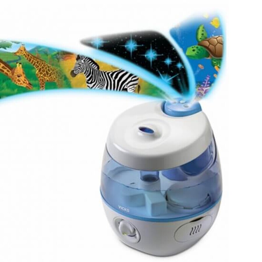 Swetdreams ultrasone luchtbevochtiger met projector, Vicks