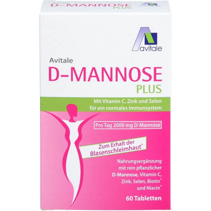 D-MANNOSE PLUS 2000 mg tablets with vitamins and minerals 60 pcs.