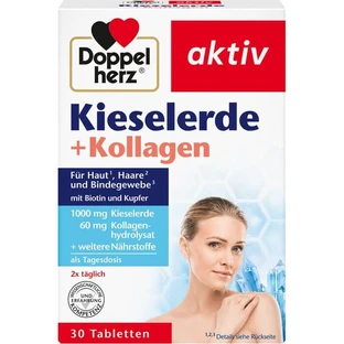 DOPPELHERZ Kiezelaarde+Collageen Tabletten 30 st.