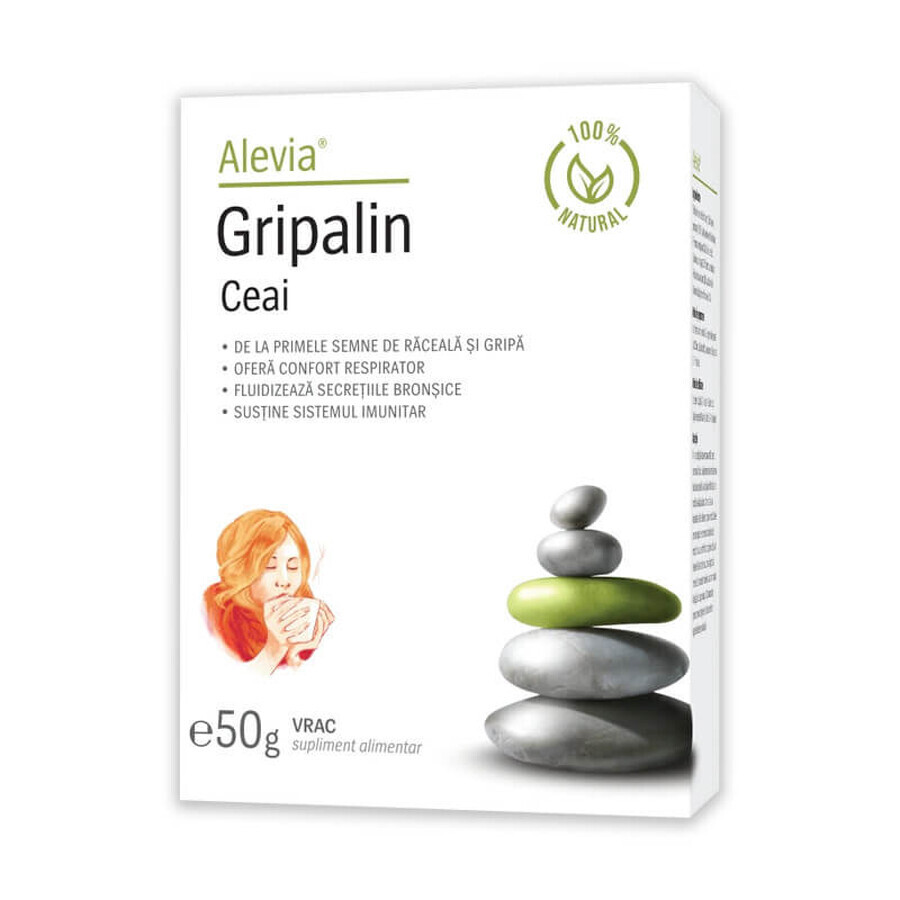 Gripalin Natural Tea x 50 g, Alevia 