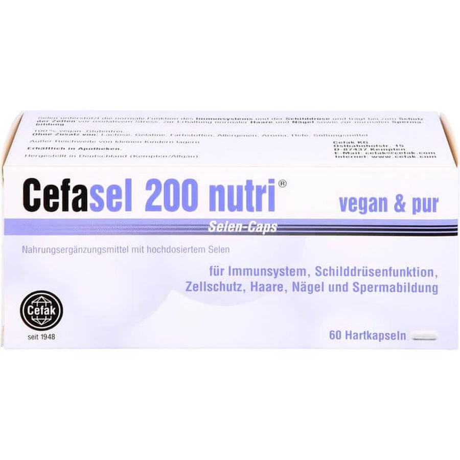 CEFASEL 200 nutri selenium caps 60 pcs.