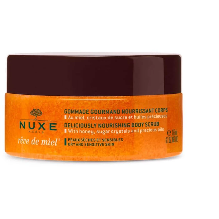 NUXE Reve de Miel rozpieszczający peeling do ciała 175 ml: ceny i cechy