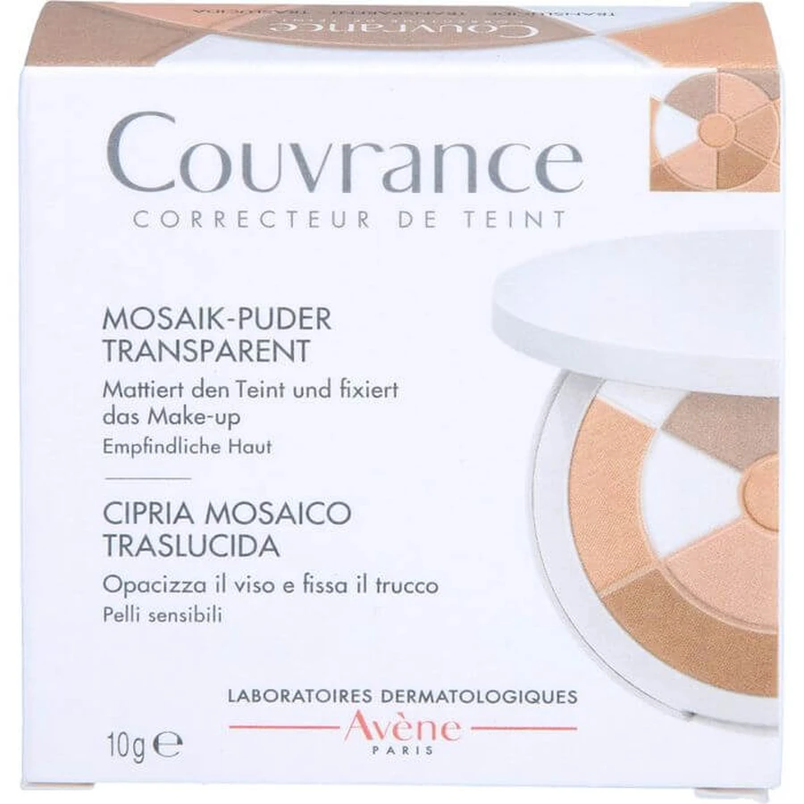 AVENE Couvrance Mozaïekpoeder transparant met spons 10 g