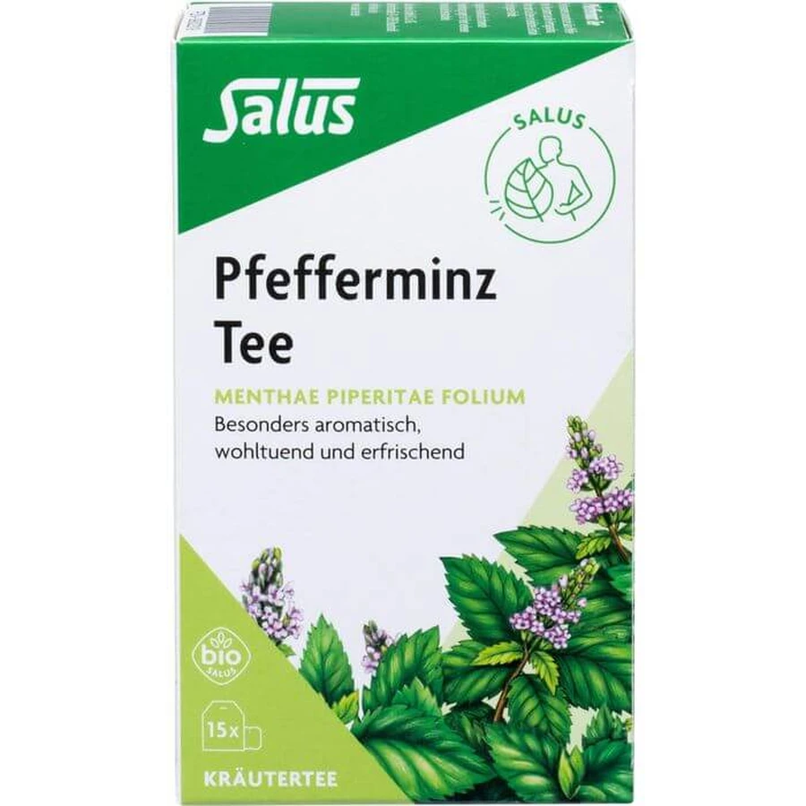 PEPPER MINT TEA Menthae piperitae folium Bio Salus 15 St.