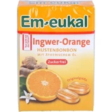 EM-EUKAL Ginger Orange Sugar Free Candy Box 50 g