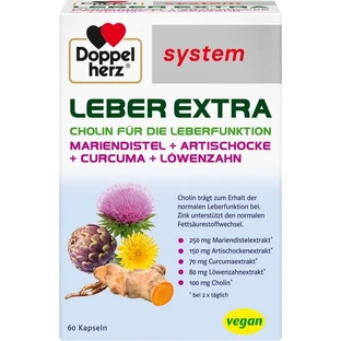 DOPPELHERZ Leber Extra system Kapseln 60 St.