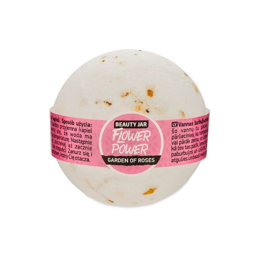 Boule de bain à la rose, Flower Power x 150g, Beauty Jar