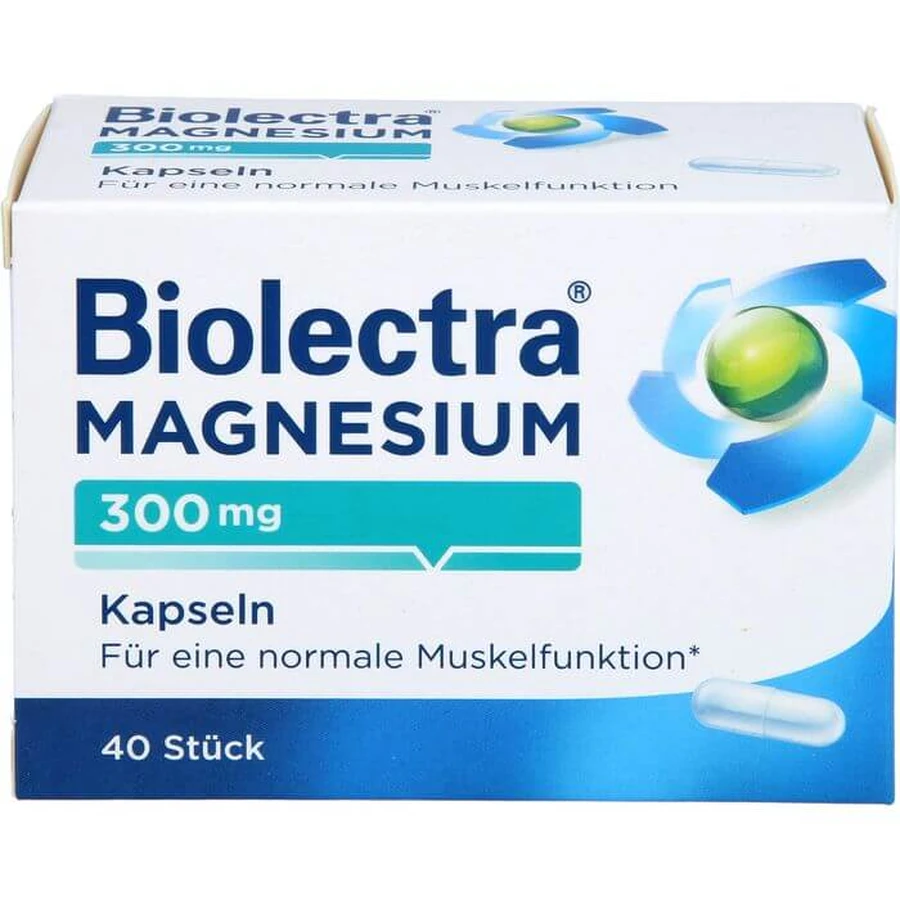 BIOLECTRA Magnesium 300 mg Capsules 40 Capsules