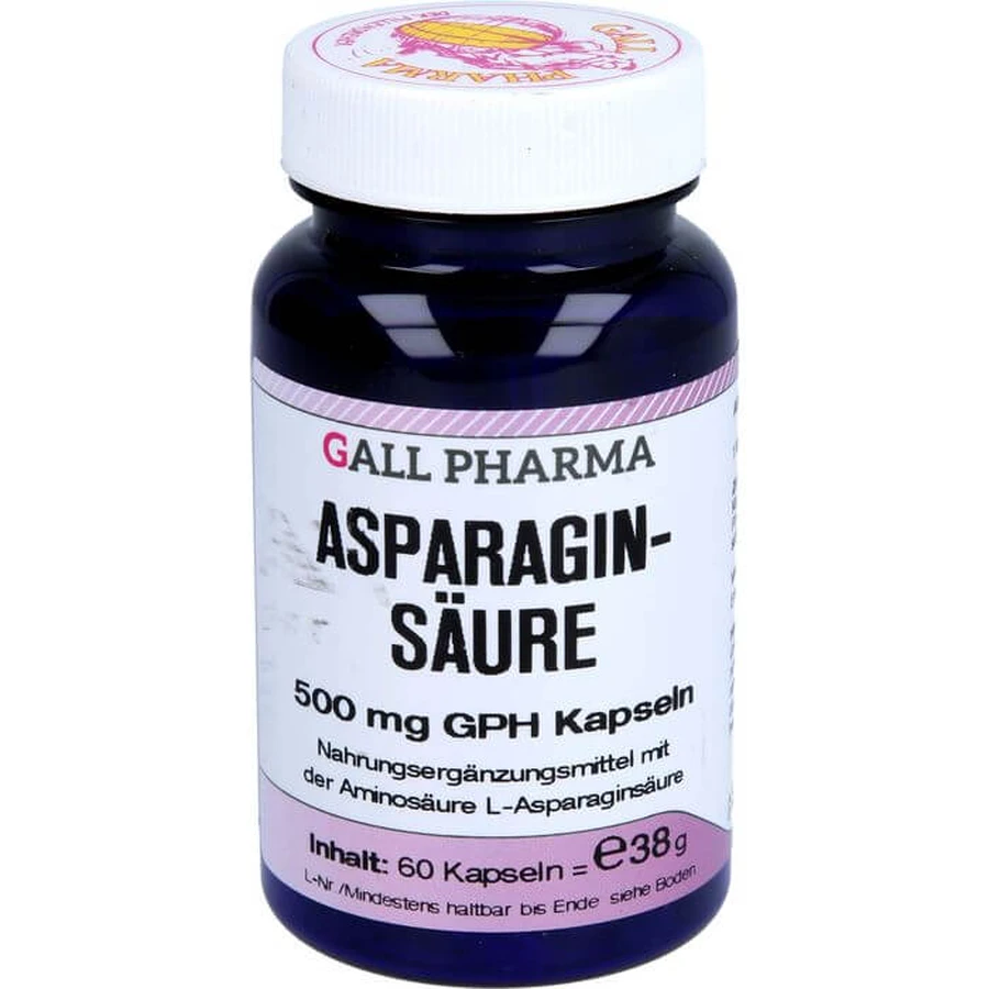 ASPARAGINEZUUR 500 mg GPH Capsules 60 Capsules
