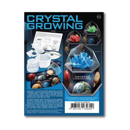 Growing experiment set Crystals, blue