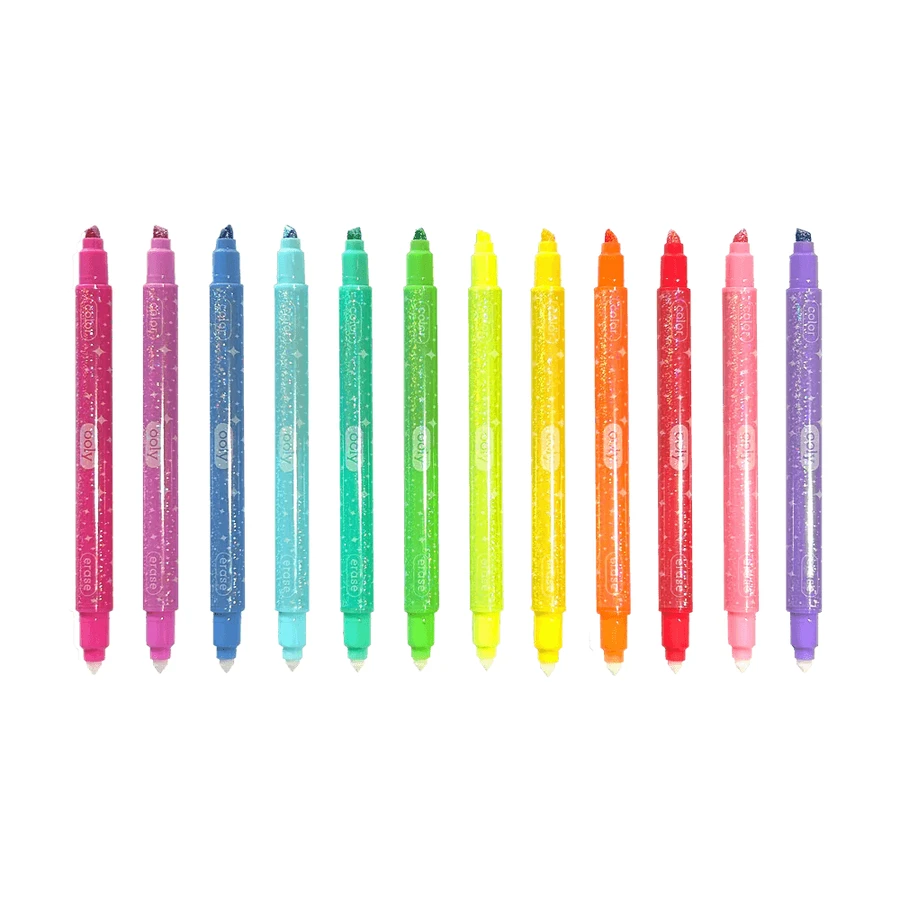 Carioci stralucitoare care se sterg - Make no mistake! - Set de 12