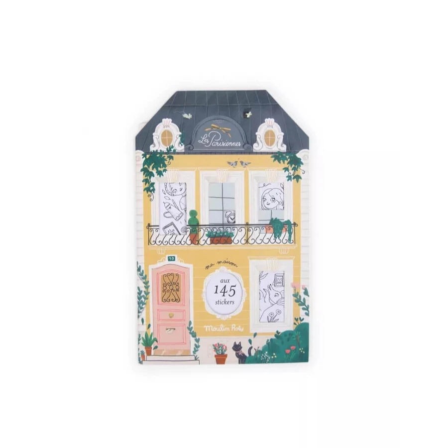 Coloring book with stickers Les Parisiennes, Moulin Roty