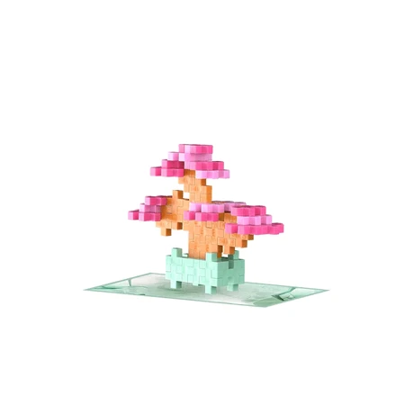 Bouwpakket Plus-Plus, PLANTEN - Bonsai roze