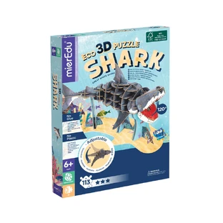 Puzzle 3D ECO - Gran tiburón blanco (deluxe)
