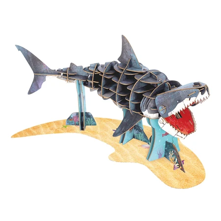 Puzzle 3D ECO - Gran tiburón blanco (deluxe)