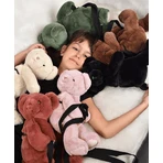 Teddy Bear - adorable crossbody bag, 30 cm, Kaki