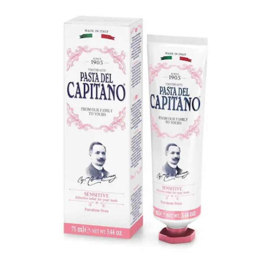 Del Capitano Tandpasta voor gevoelige tanden 0375 x75 ml