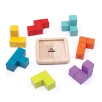 Buntes 3D-Würfelpuzzle aus Holz, Svoora