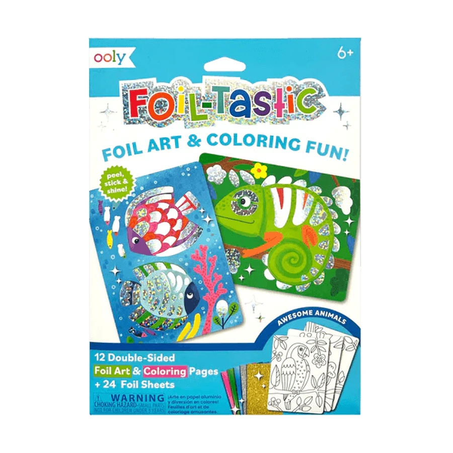 Kit d'art en feuilles Foil-tastic - Animaux géniaux