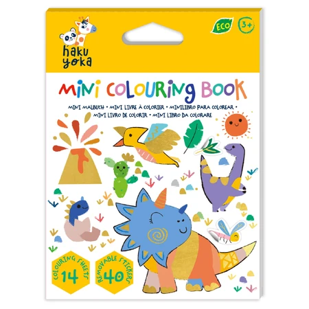 Mini-Malbuch Hakuyoka - Dinosaurier