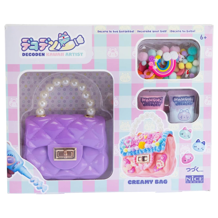Kit créatif Decoden - Sac - décorer avec de la pâte colorée kawaii