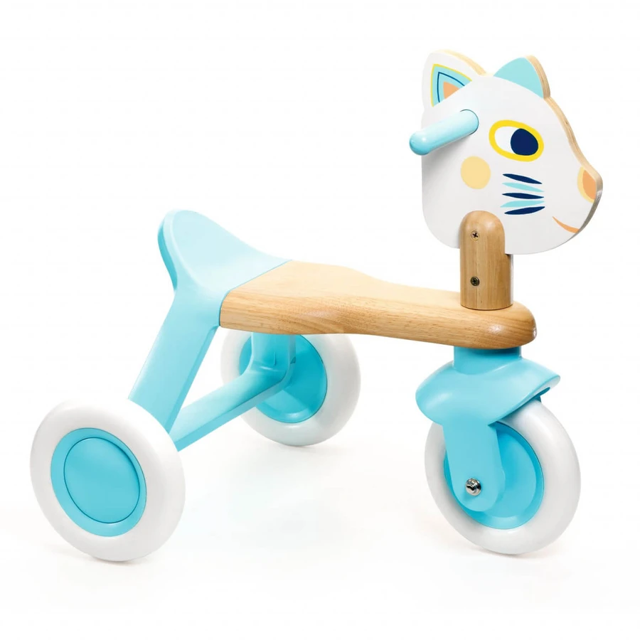 Wooden tricycle without pedals Djeco