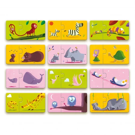 Puzzelduo Djeco Moeder en Kip
