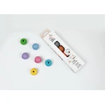 Zestaw 6 kredek woskowych z koralikami, Haku Yoka - kolory Macarons: ceny i cechy