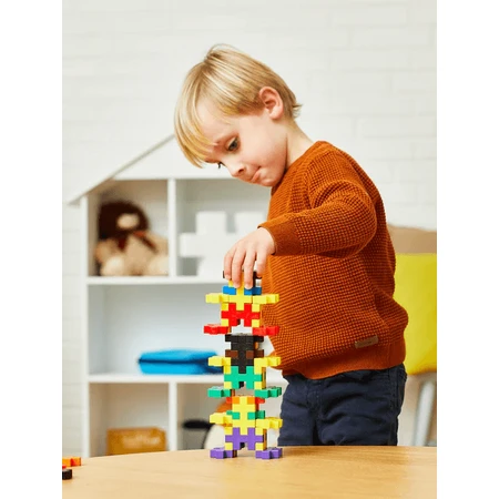 Plus-Plus Baukasten, 60 große Teile, Bauen lernen