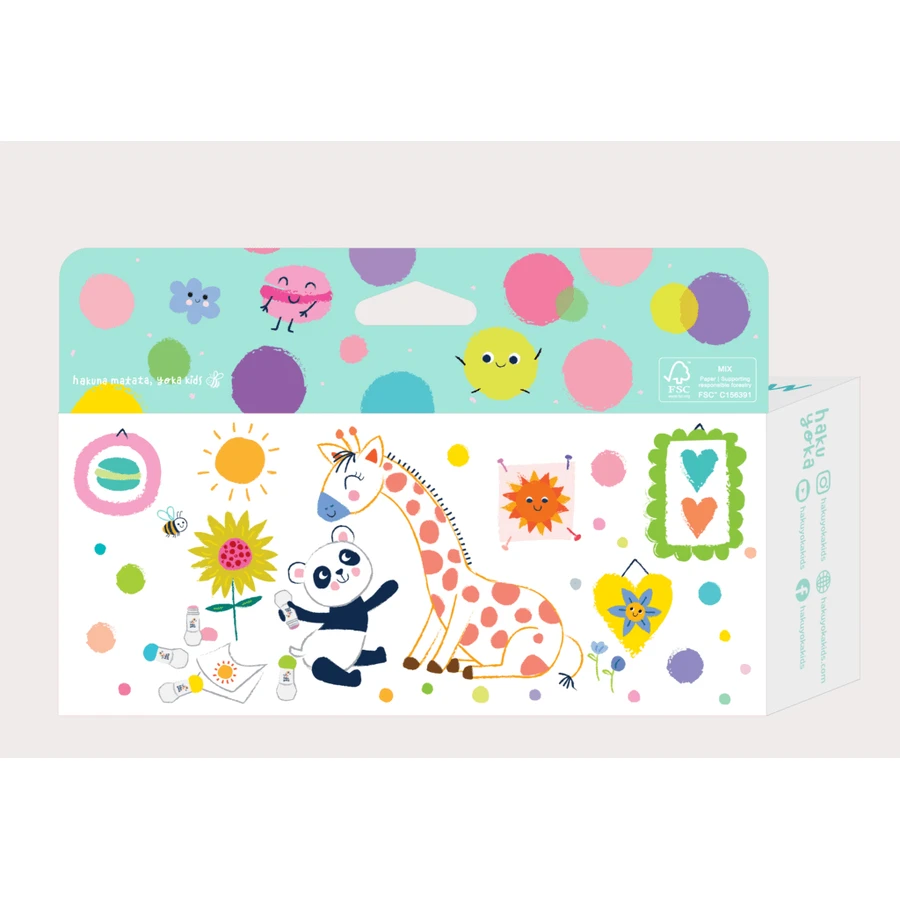 Set de 5 rotuladores lavables - colores pastel, Haku Yoka