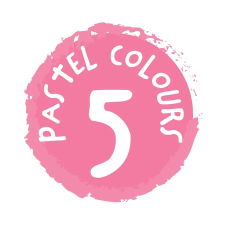 Set de 5 rotuladores lavables - colores pastel, Haku Yoka
