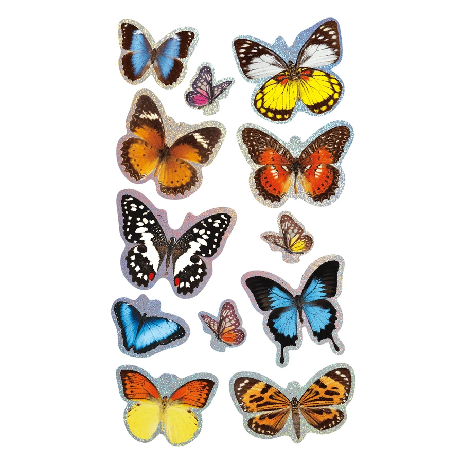 3D Stickers - Butterflies, Natural Creations collection